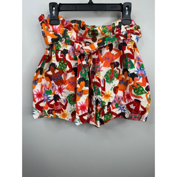 Anthropologie Farm Rio NWT Bikini Lady Shorts Paperbag Tropical Size M NWT - Picture 5 of 8